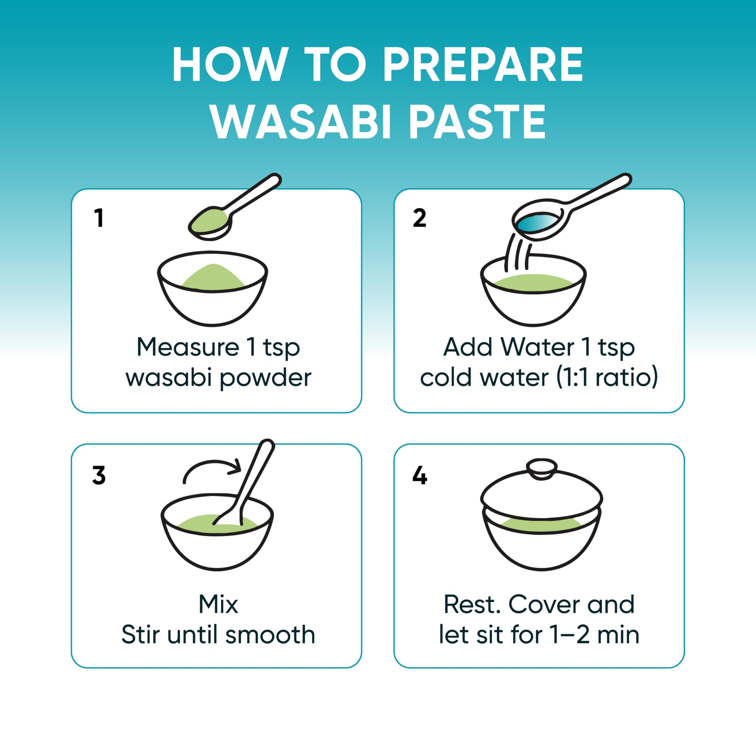 Royal Seafood Distribution mixed wasabi paste in bowl ready for sushi use