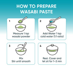 Royal Seafood Distribution mixed wasabi paste in bowl ready for sushi use