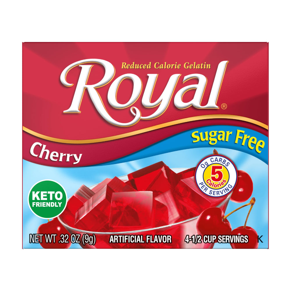 Royal gelatin served with fresh fruit demonstrating added flavor