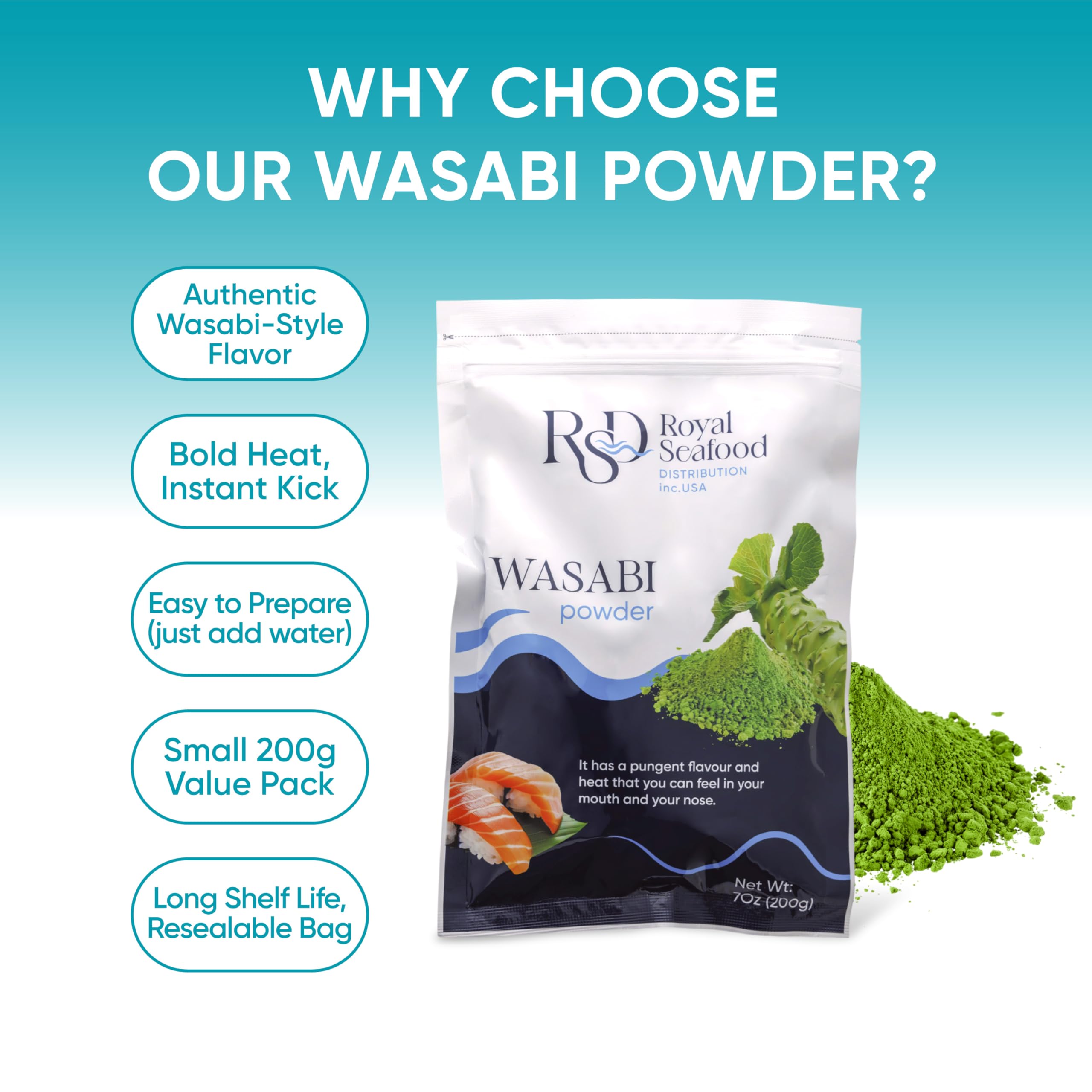 Royal Seafood Distribution mixing powder into paste demonstrating quick preparation benefit