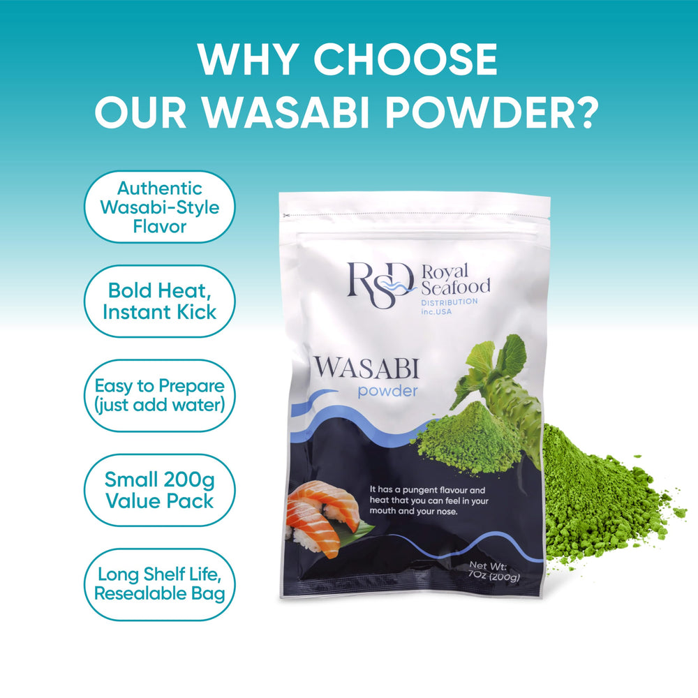 Royal Seafood Distribution mixing powder into paste demonstrating quick preparation benefit