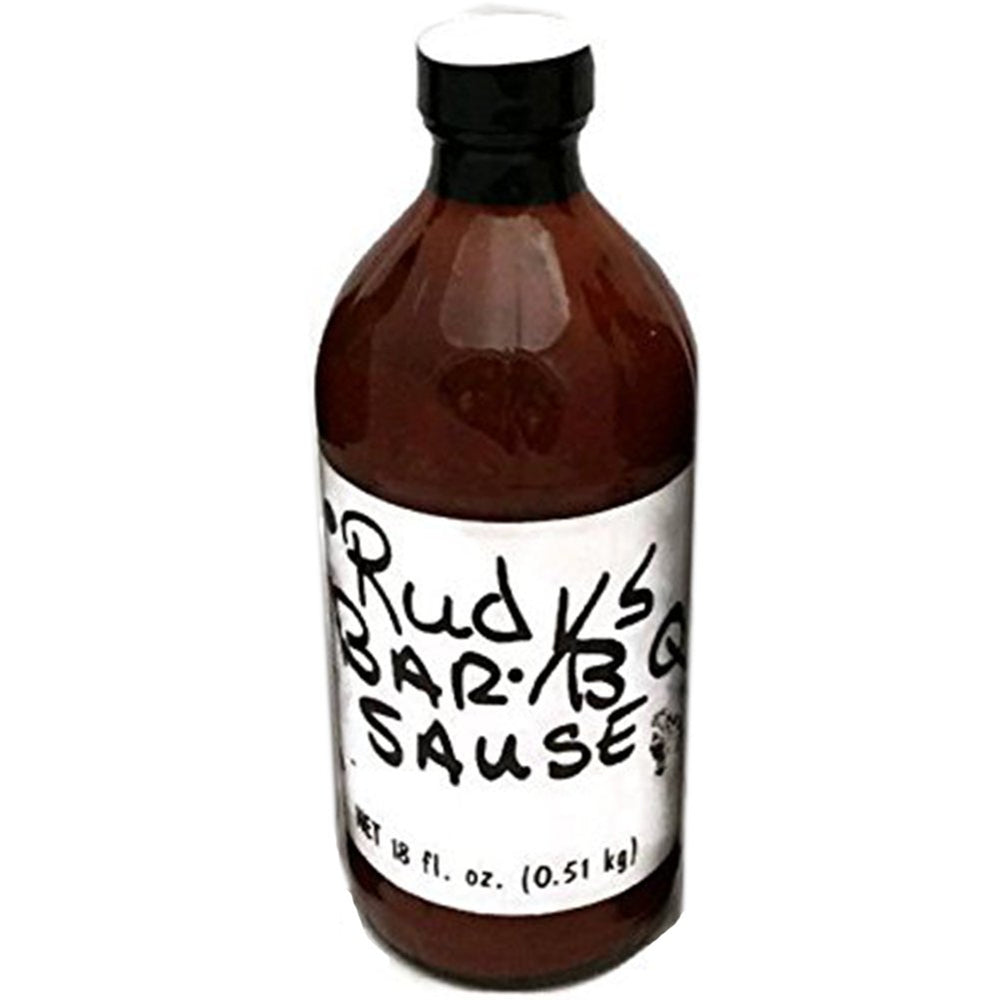 Rudy's bottle front label showing brand and sauce for easy identification and purchase