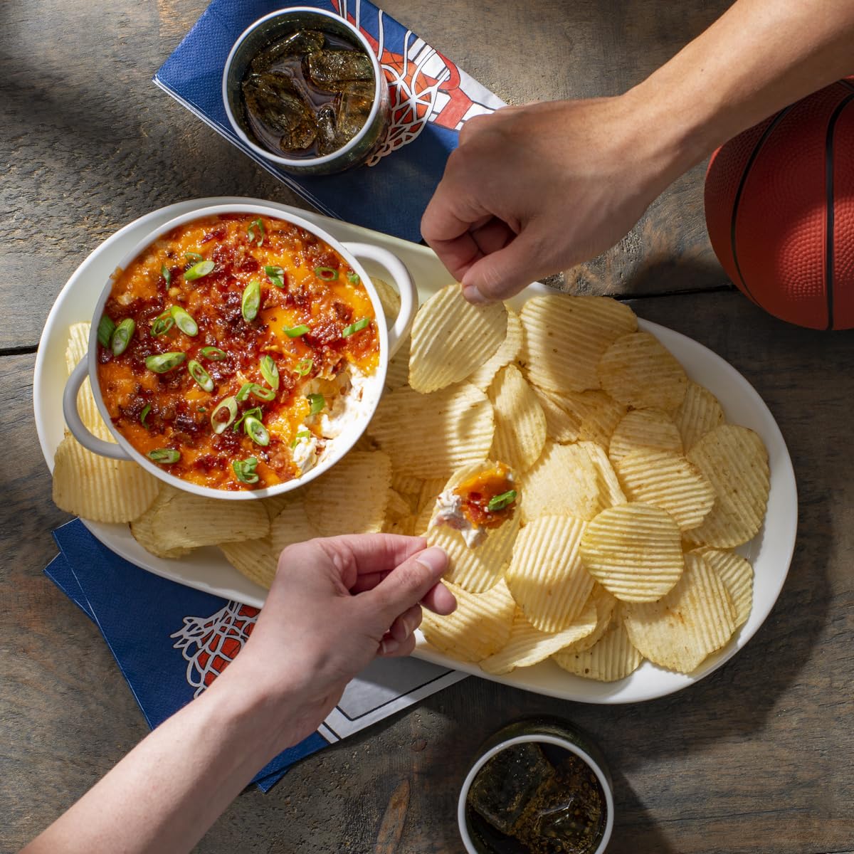 Ruffles 1 oz bags in a lunchbox demonstrating on-the-go snack convenience