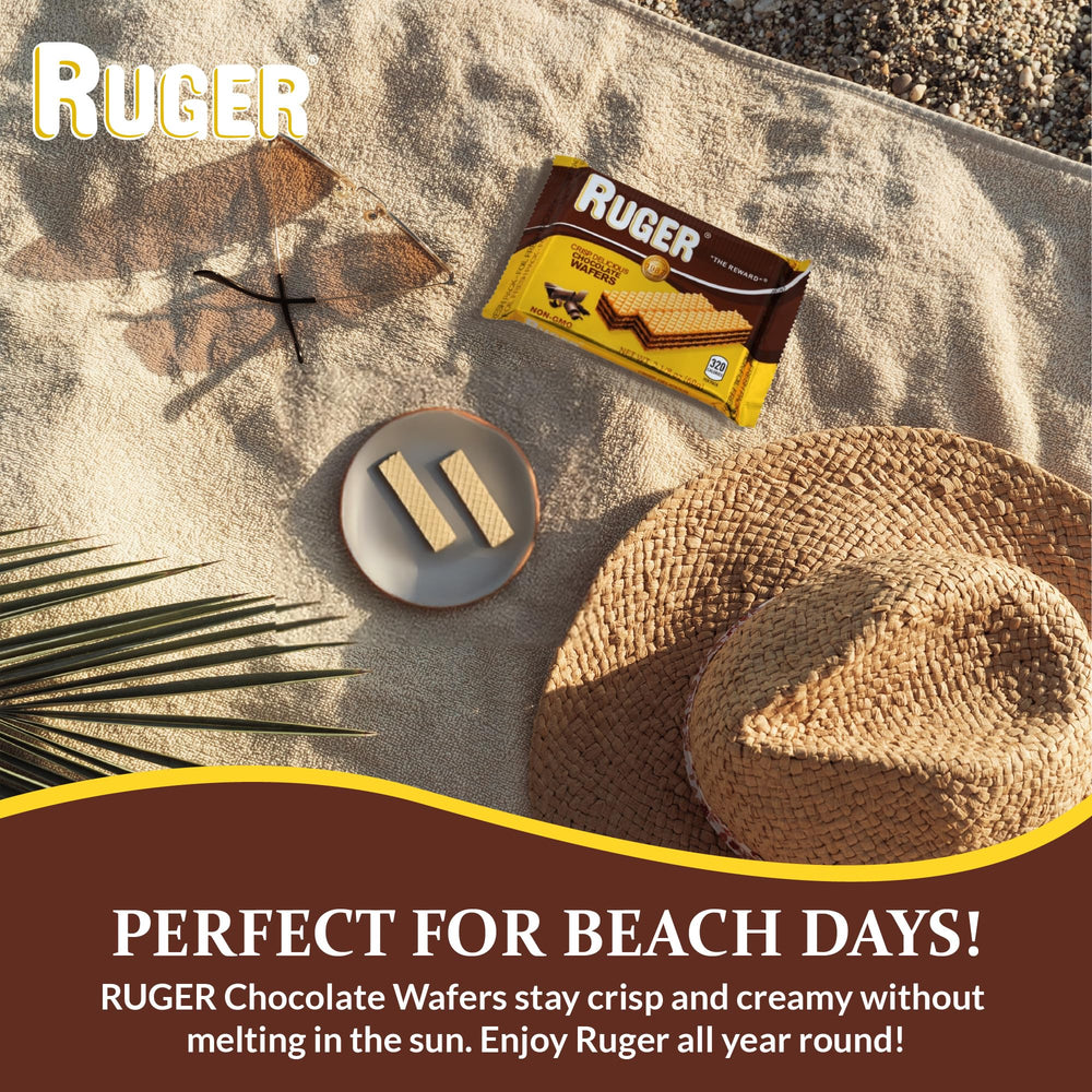 RUGER wafer served beside a coffee cup highlighting pairing with beverages for enhanced flavor