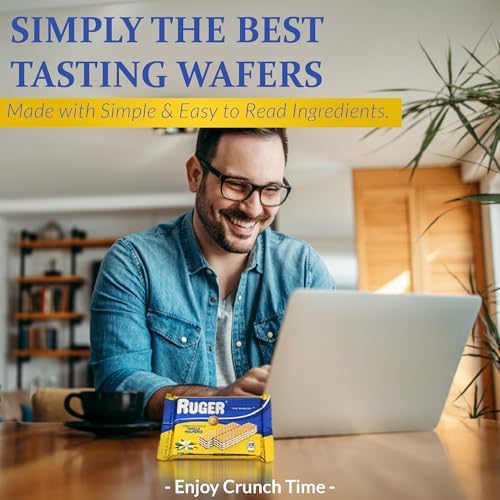 RUGER wafers served with coffee illustrating tasty pairing benefit