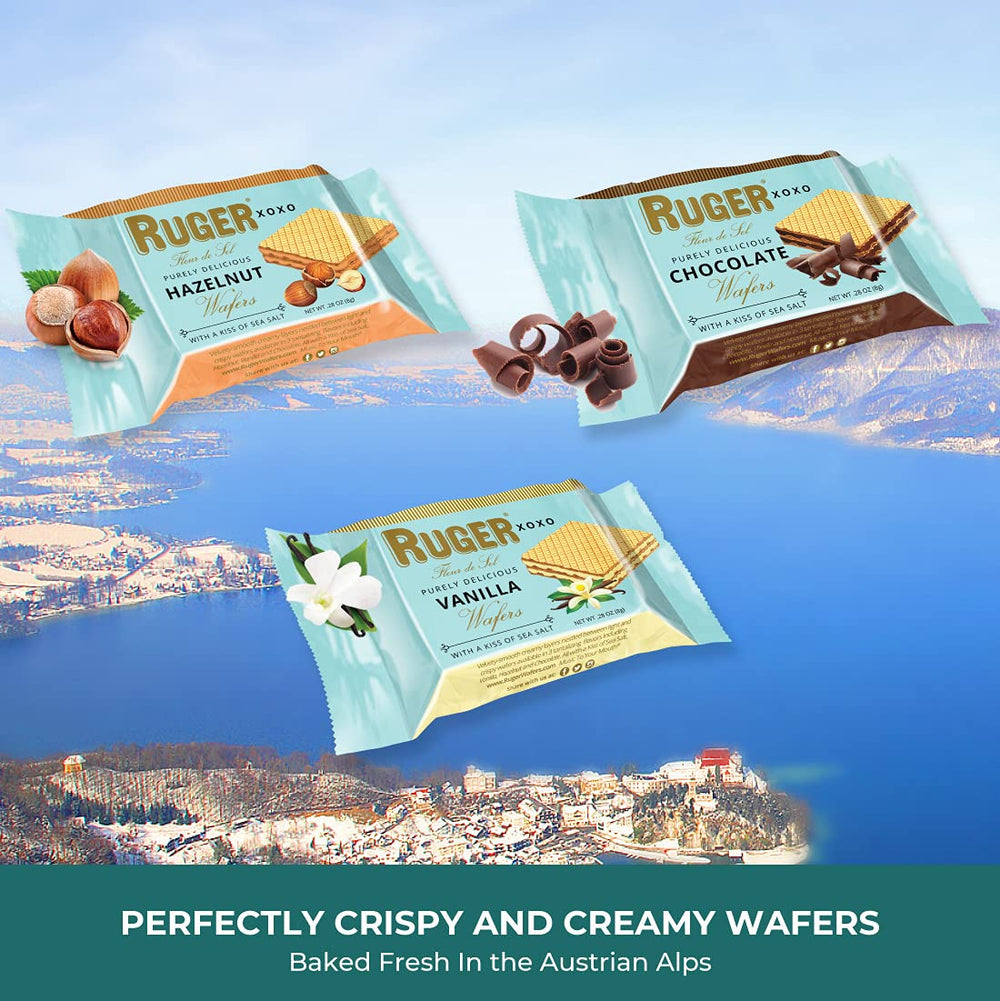 RUGER wafer held in hand illustrating bite-size portion and easy snacking