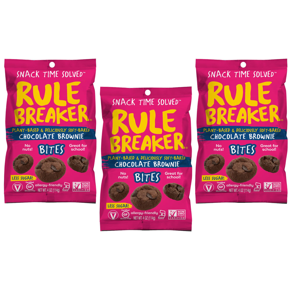 Rule Breaker individually wrapped bite close-up highlighting on-the-go use