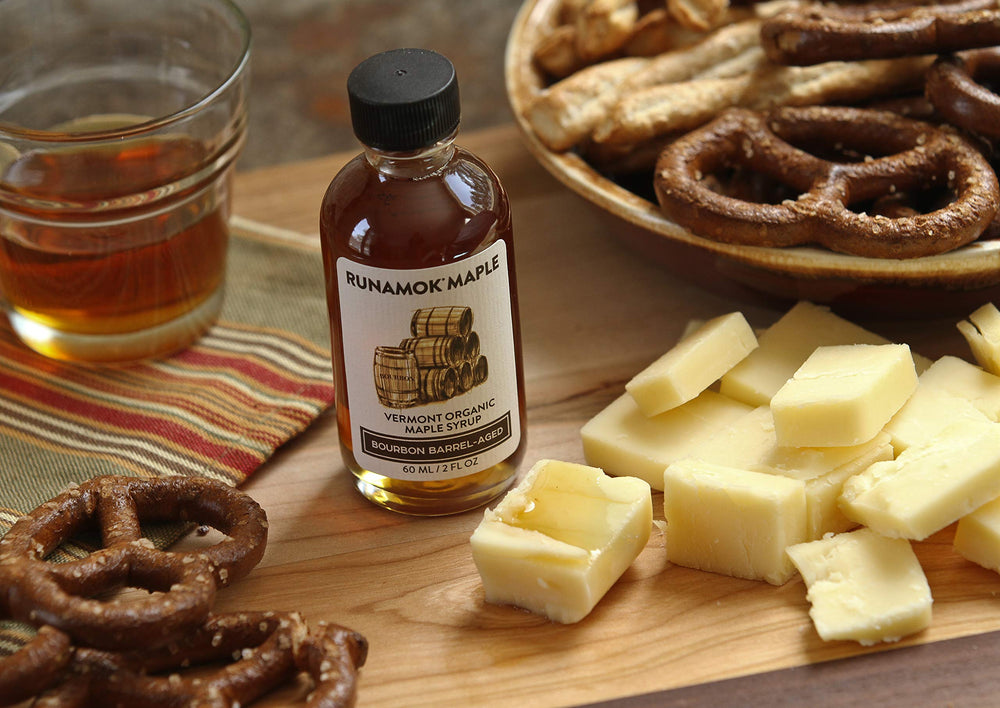 Runamok syrups on breakfast table enhancing pancakes and waffles