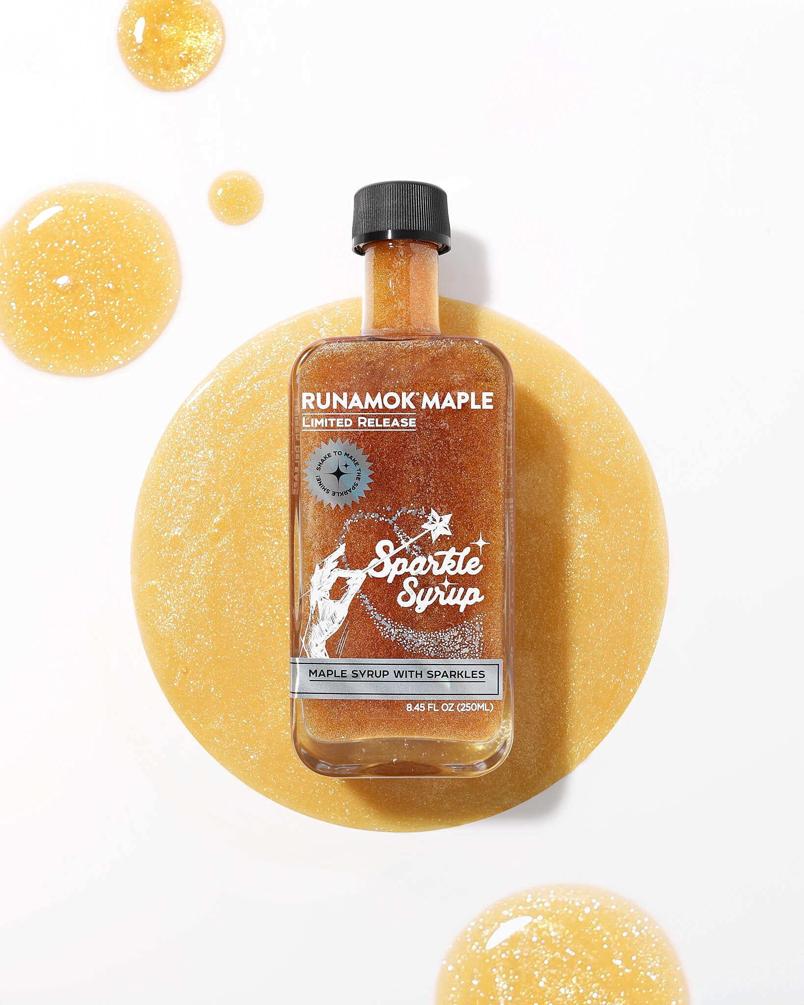 Runamok drizzled on fresh fruit platter boosting appearance and flavor