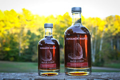 Runamok syrup pouring from bottle to show smooth viscosity and pouring control benefit