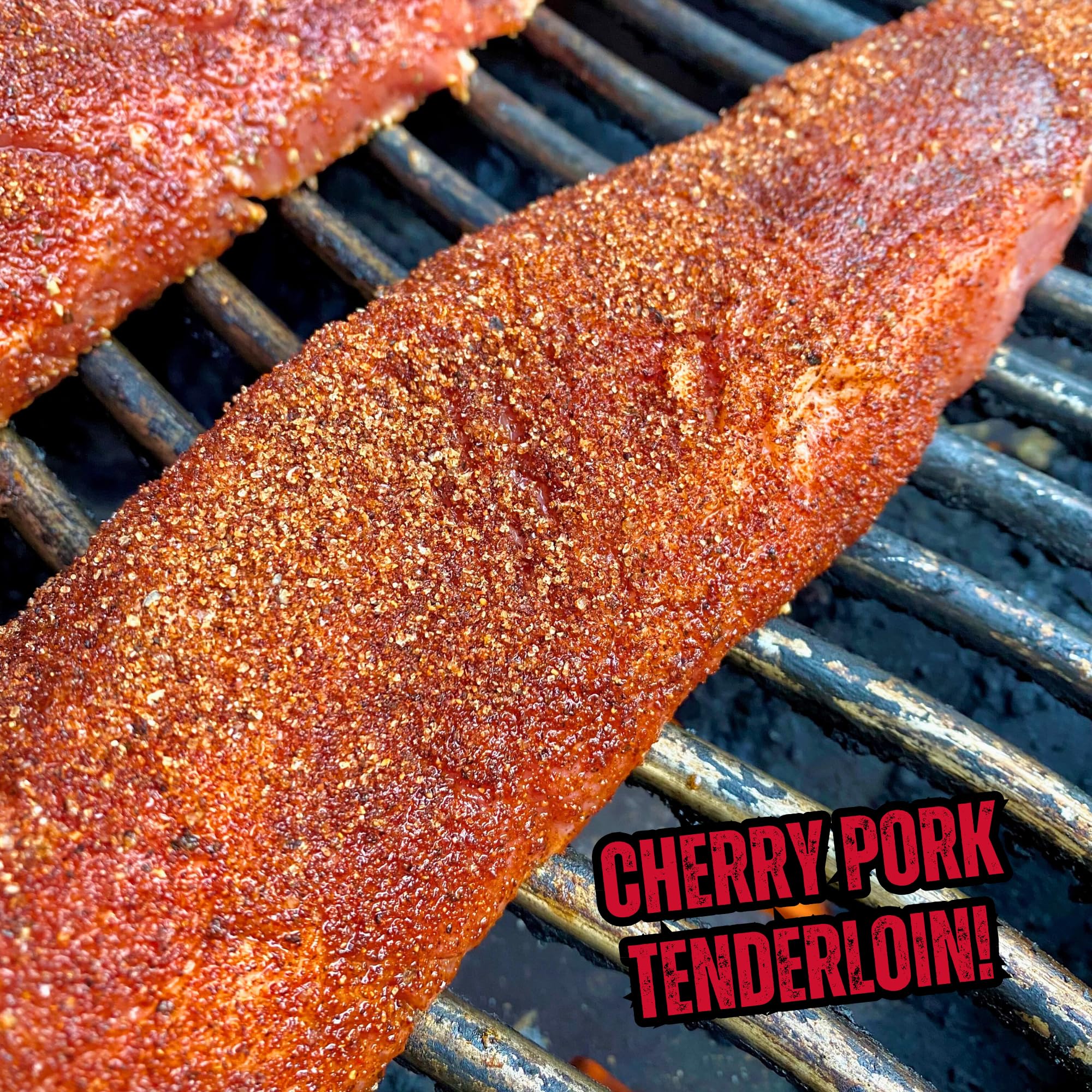 RunninWild cherry rub close-up texture highlighting sugar crystals and spices