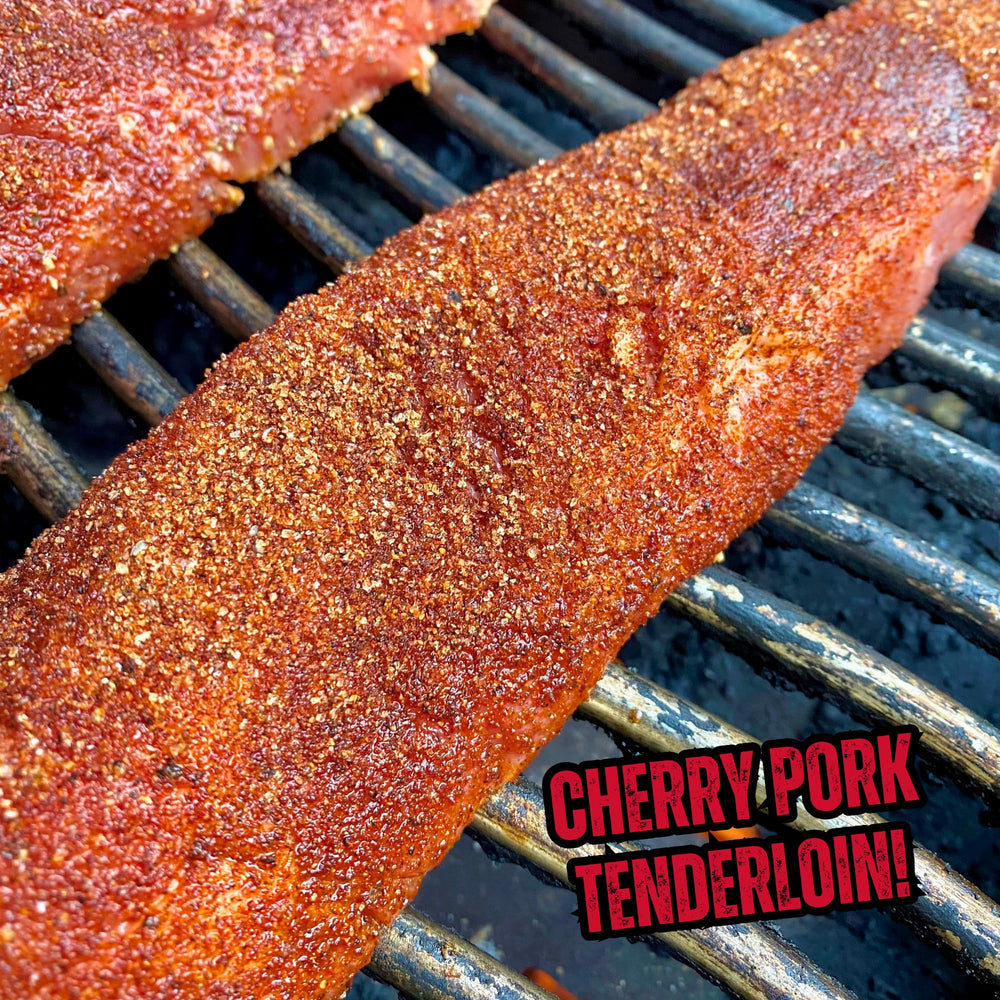 RunninWild cherry rub close-up texture highlighting sugar crystals and spices