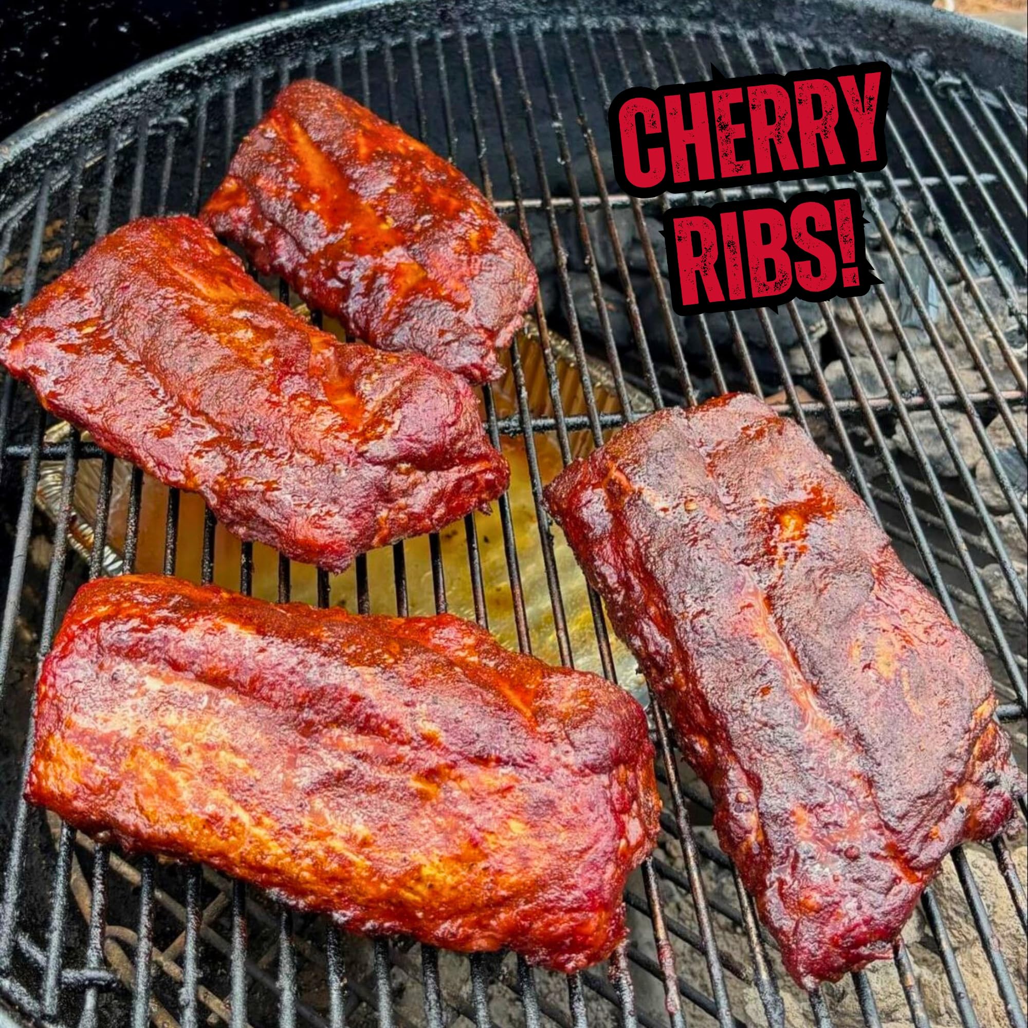 RunninWild cherry rub ingredients display showing premium natural components
