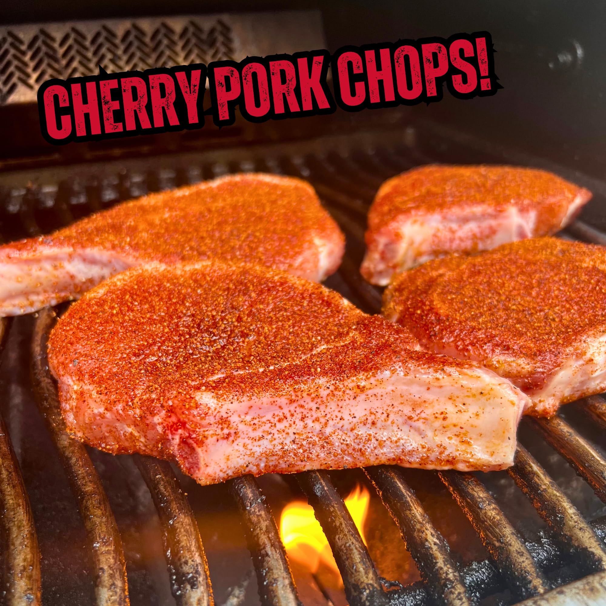 RunninWild cherry rub seasoning on salmon to enhance sweet and smoky notes