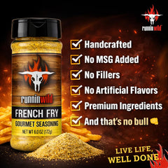 RunninWild close-up label showing ingredients and no MSG benefit