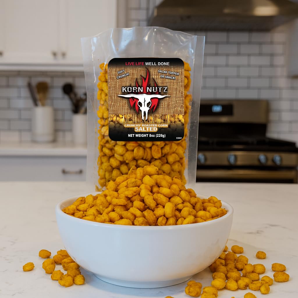 RunninWild open bag of toasted corn kernels ready to snack with bold flavor