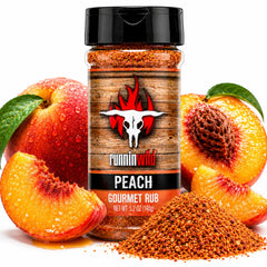 RunninWild jar front view showing peach rub branding and jar benefit