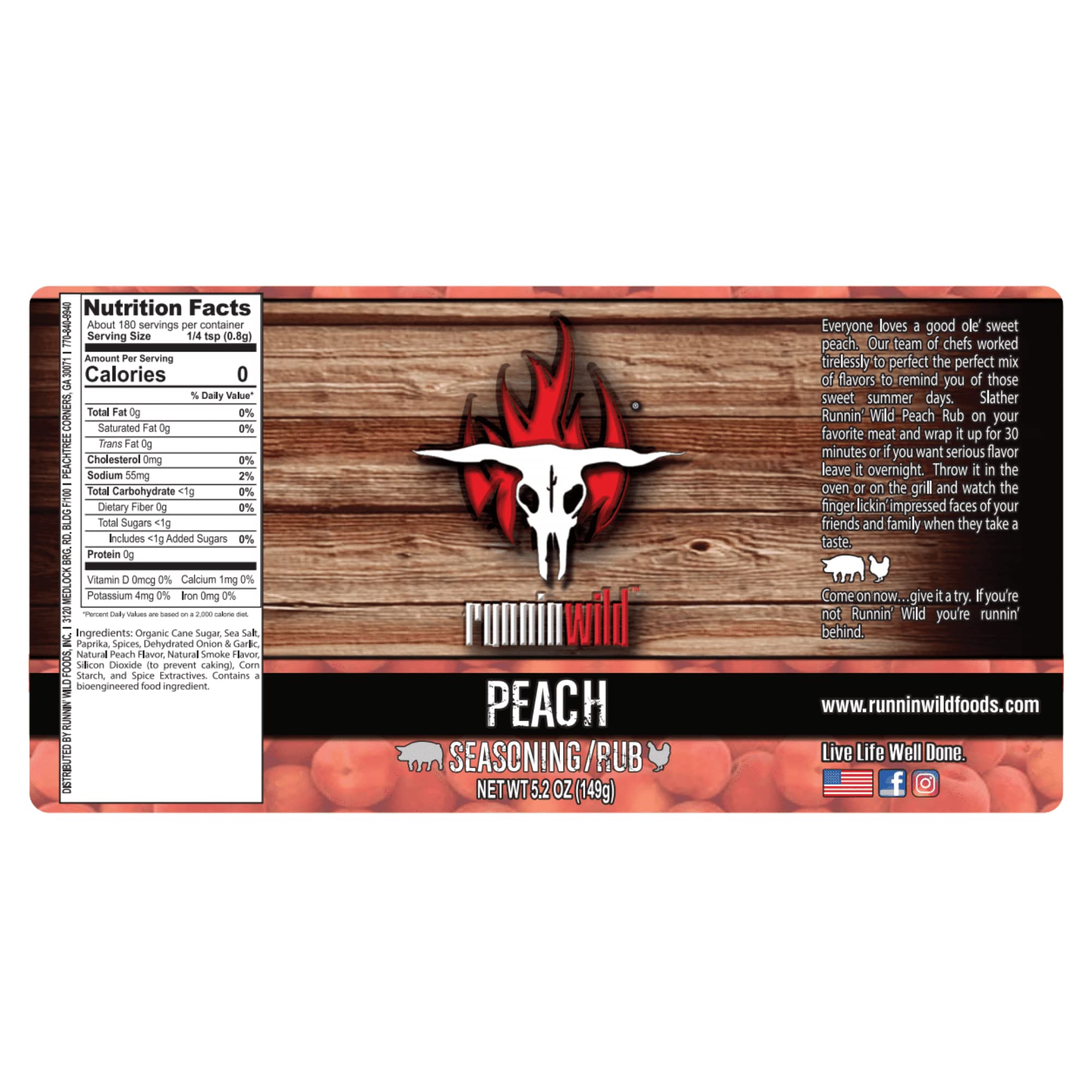 backyard cookout scene featuring RunninWild peach rub elevating meal