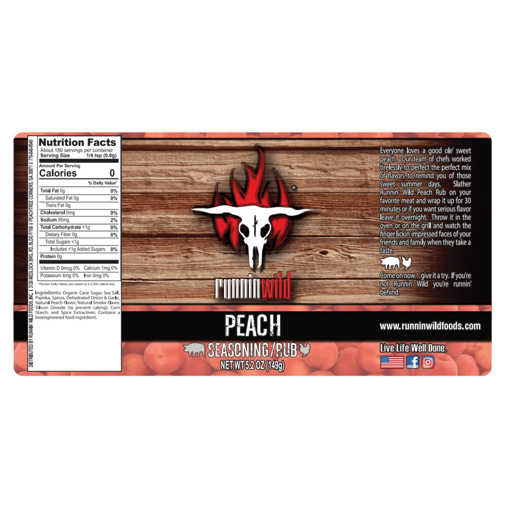 backyard cookout scene featuring RunninWild peach rub elevating meal