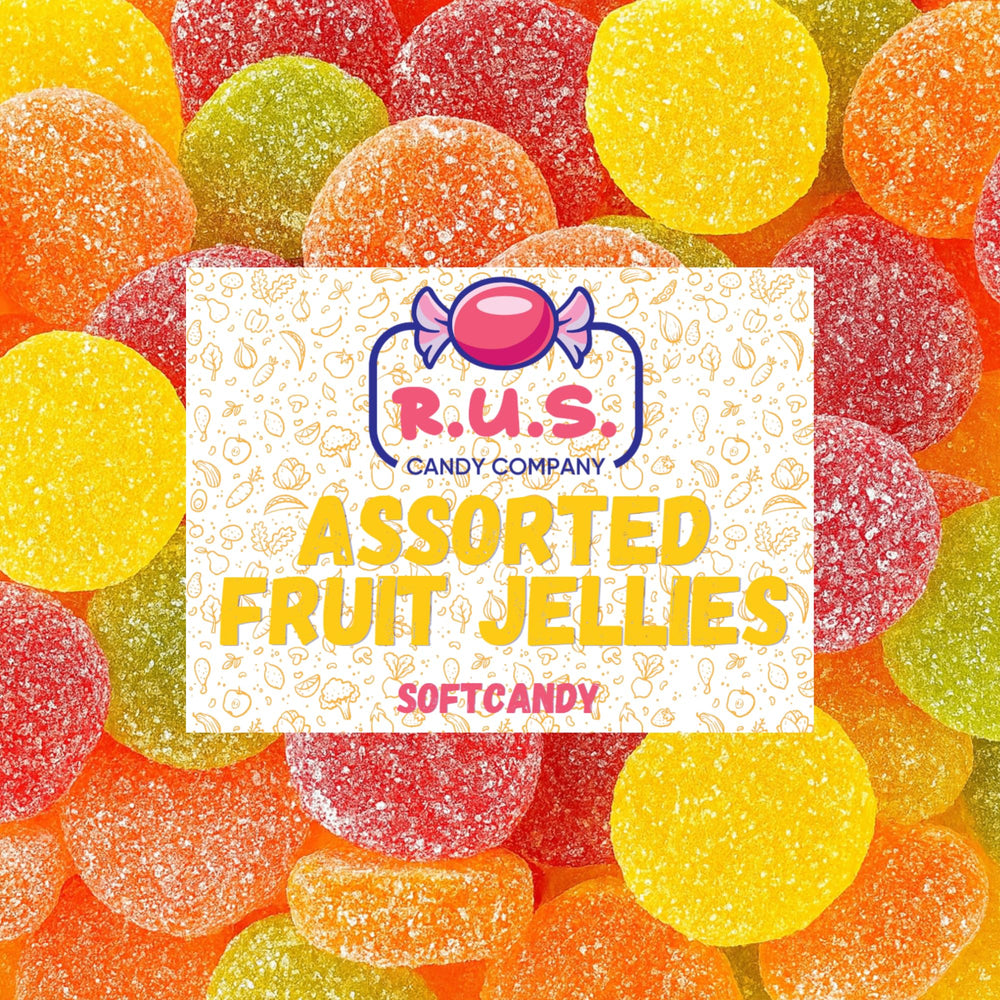 R.U.S. Candy front packaging showing 2-pound resealable bag and benefit of bulk value