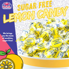 R.U.S. Candy close-up of candy surface showing lemon texture and bright flavor