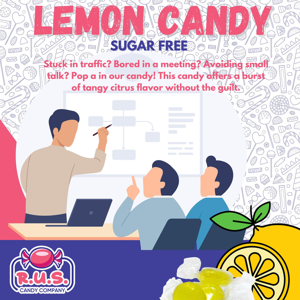 R.U.S. Candy piece in hand to show scale and easy pocket-sized snacking