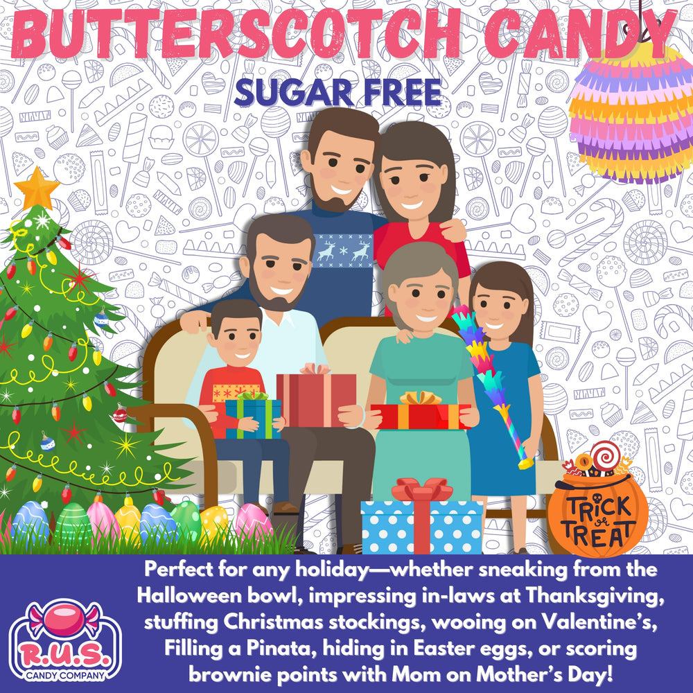 R.U.S. Candy single piece held in hand showing size and portion control