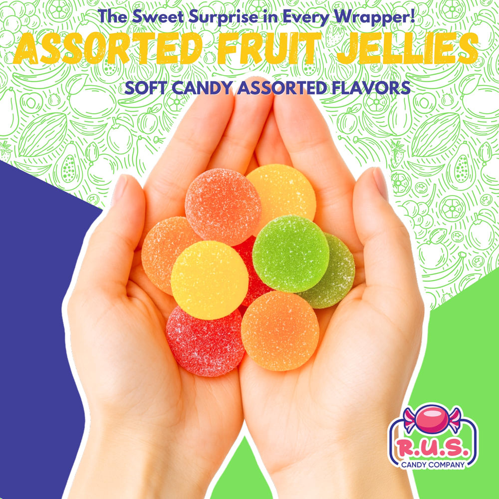 R.U.S. Candy sugar-coated texture close-up emphasizing sparkling appearance and chew
