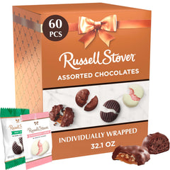 Russell Stover copper gift box front view showing elegant packaging and ready-to-gift appeal