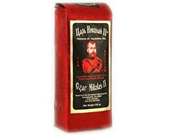 Russian Tea front packaging in red, elegant gift-ready presentation and visual appeal