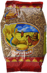 Russkoe Pole front packaging showing 900g bag and clear label, easy pantry stocking