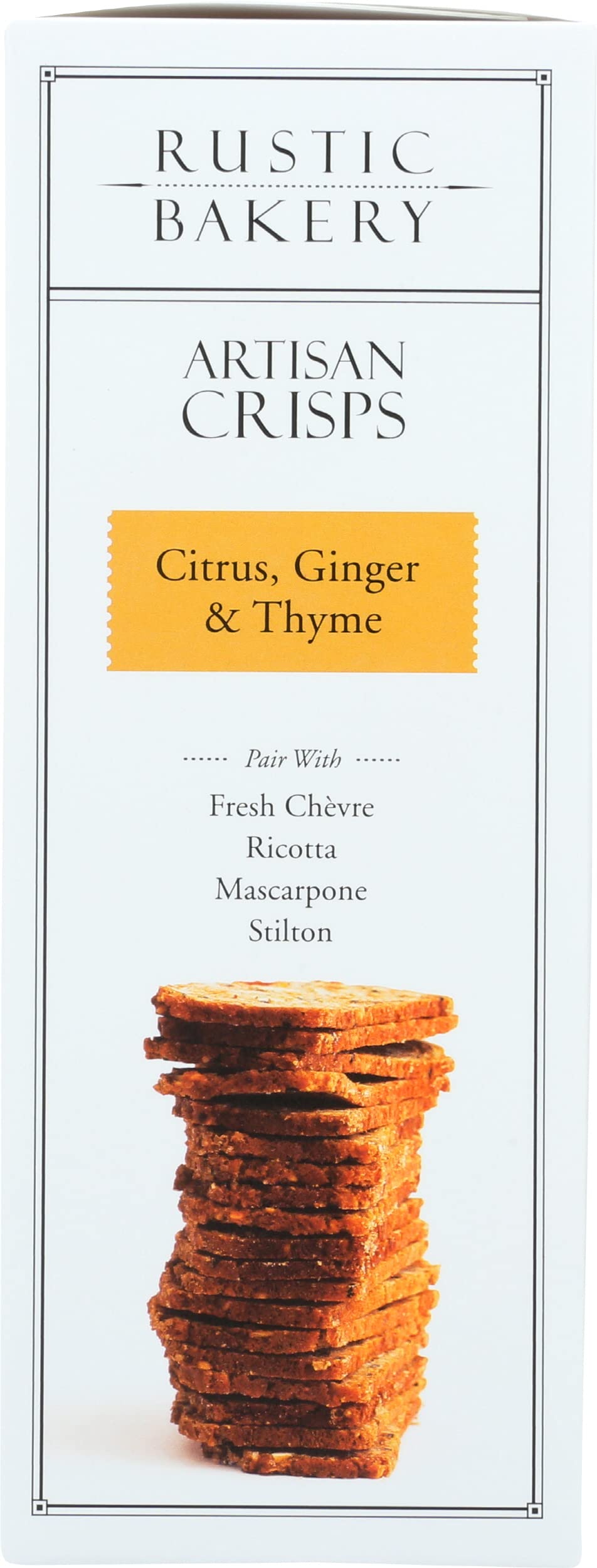 Rustic Bakery broken crisp revealing delicate thinness and easy-to-top surface