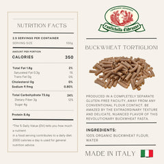 Rustichella d'Abruzzo close-up of tortiglioni ridges showing texture and sauce grip