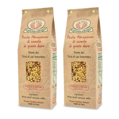 Rustichella d'Abruzzo front packaging showing two 17.6 oz bags and brand clarity