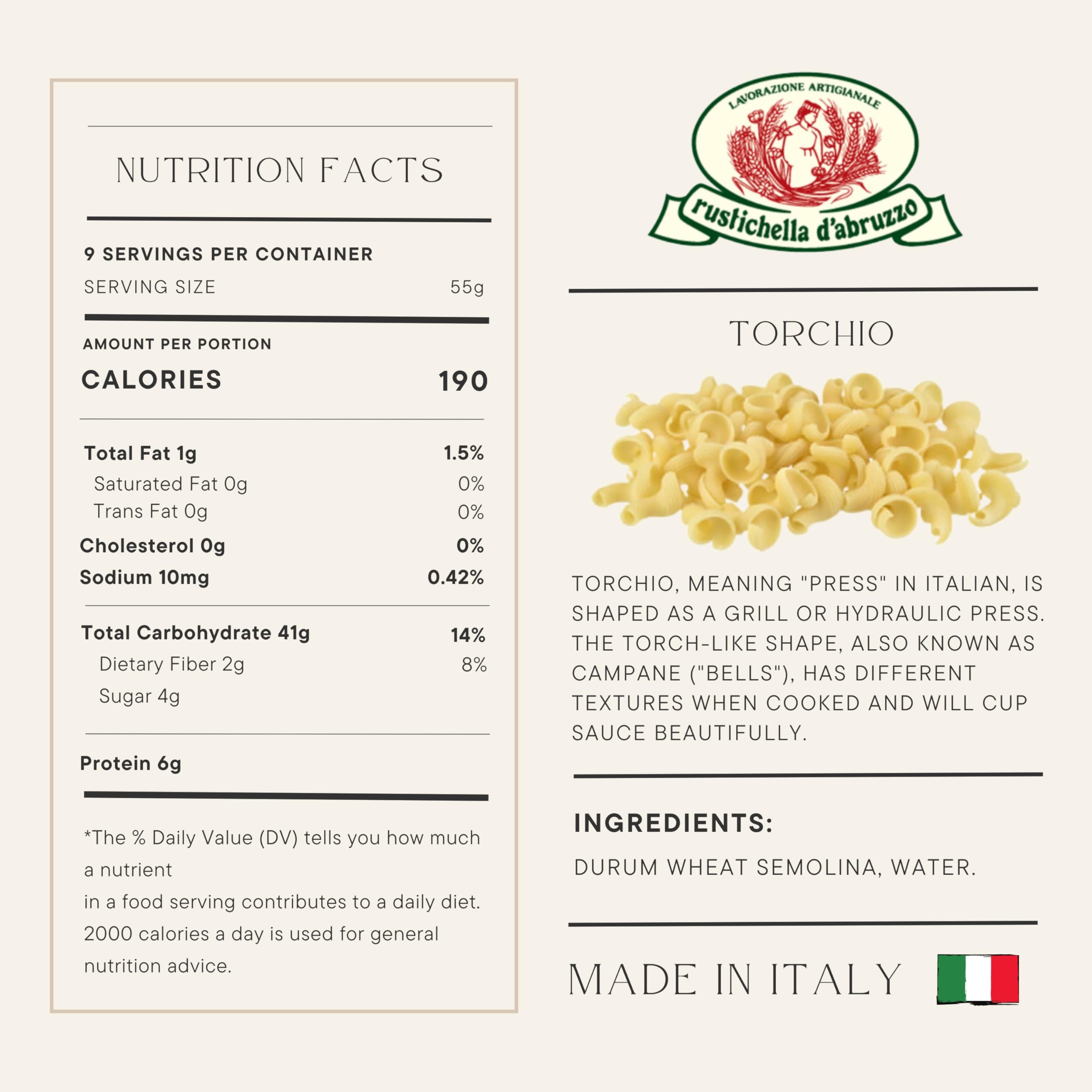Rustichella d'Abruzzo close-up of torchio texture showing ridges that hold sauce effectively