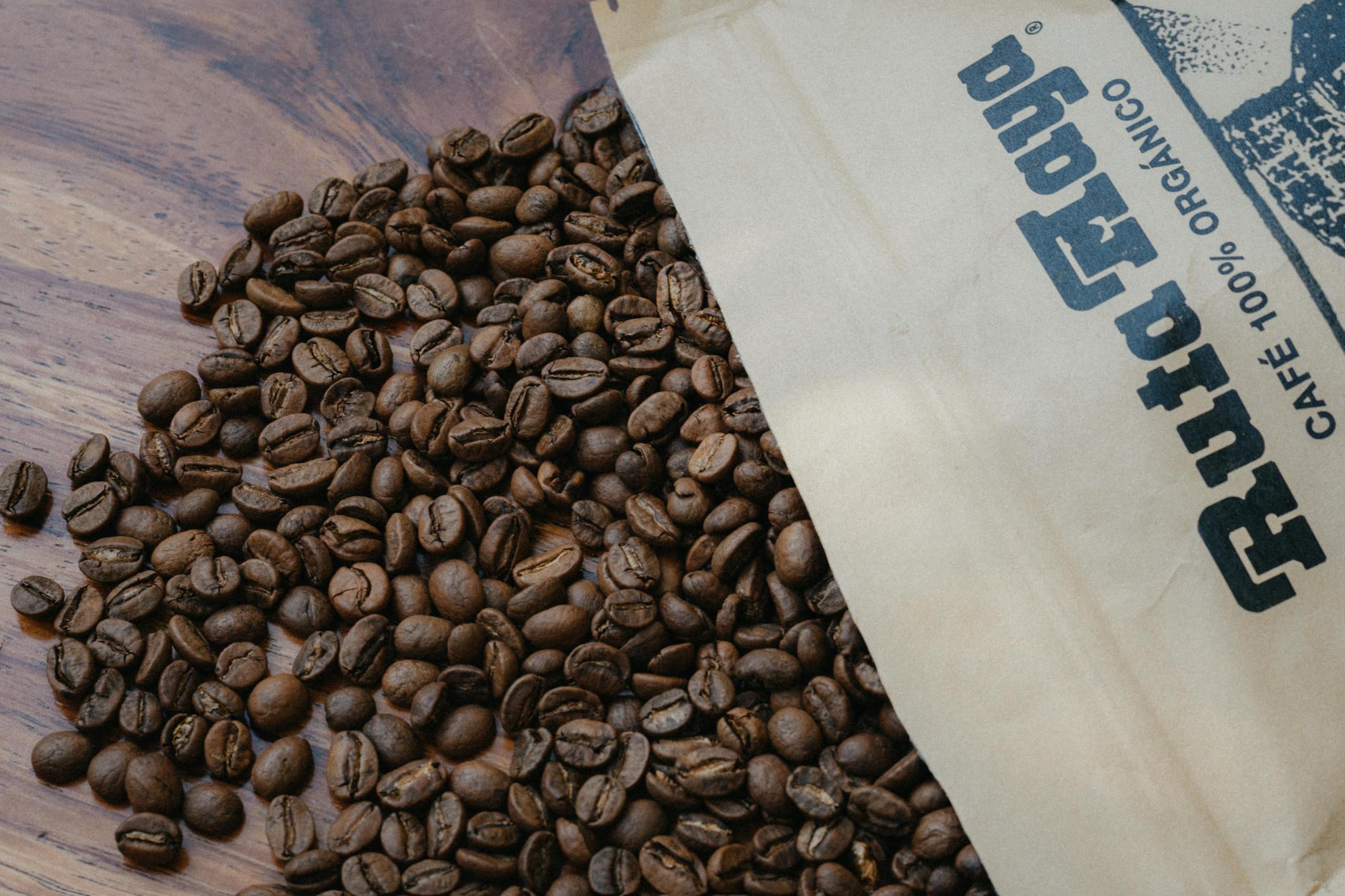 Ruta Maya brewed cup in pour-over setup demonstrating smooth chocolaty flavor