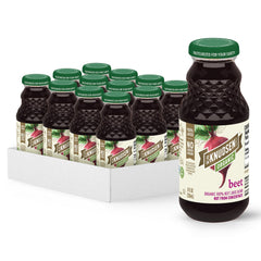 R.W. Knudsen front packaging showing organic beet juice and clear labeling benefit convenience