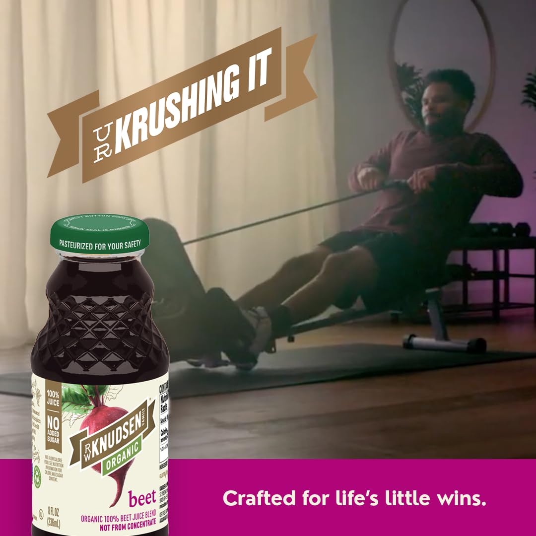 R.W. Knudsen texture close-up showing beet juice consistency and natural pulp benefit