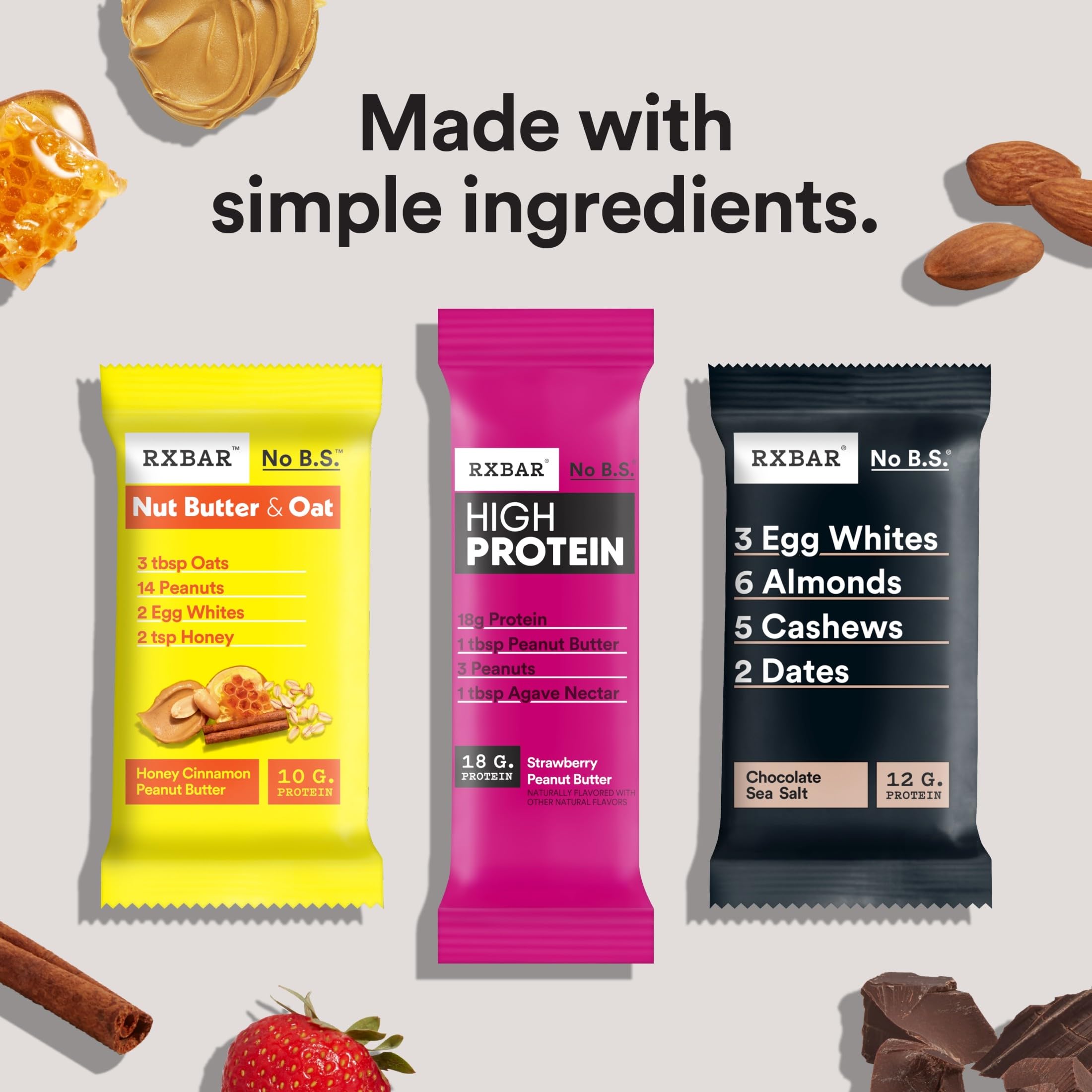 RXBAR individually wrapped bar opened for easy grab-and-go enjoyment
