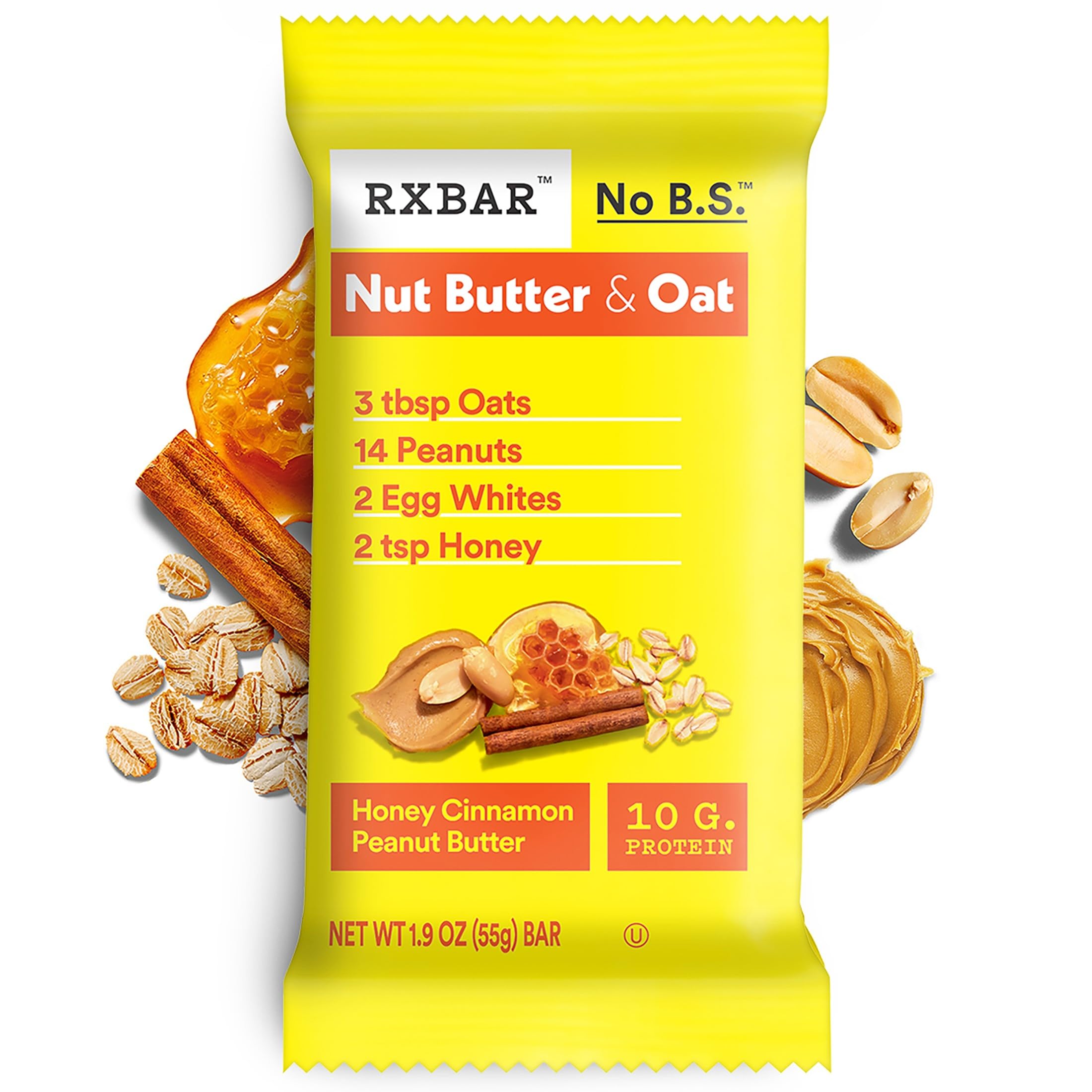 RXBAR ingredient label close-up showing simple listed ingredients for transparency