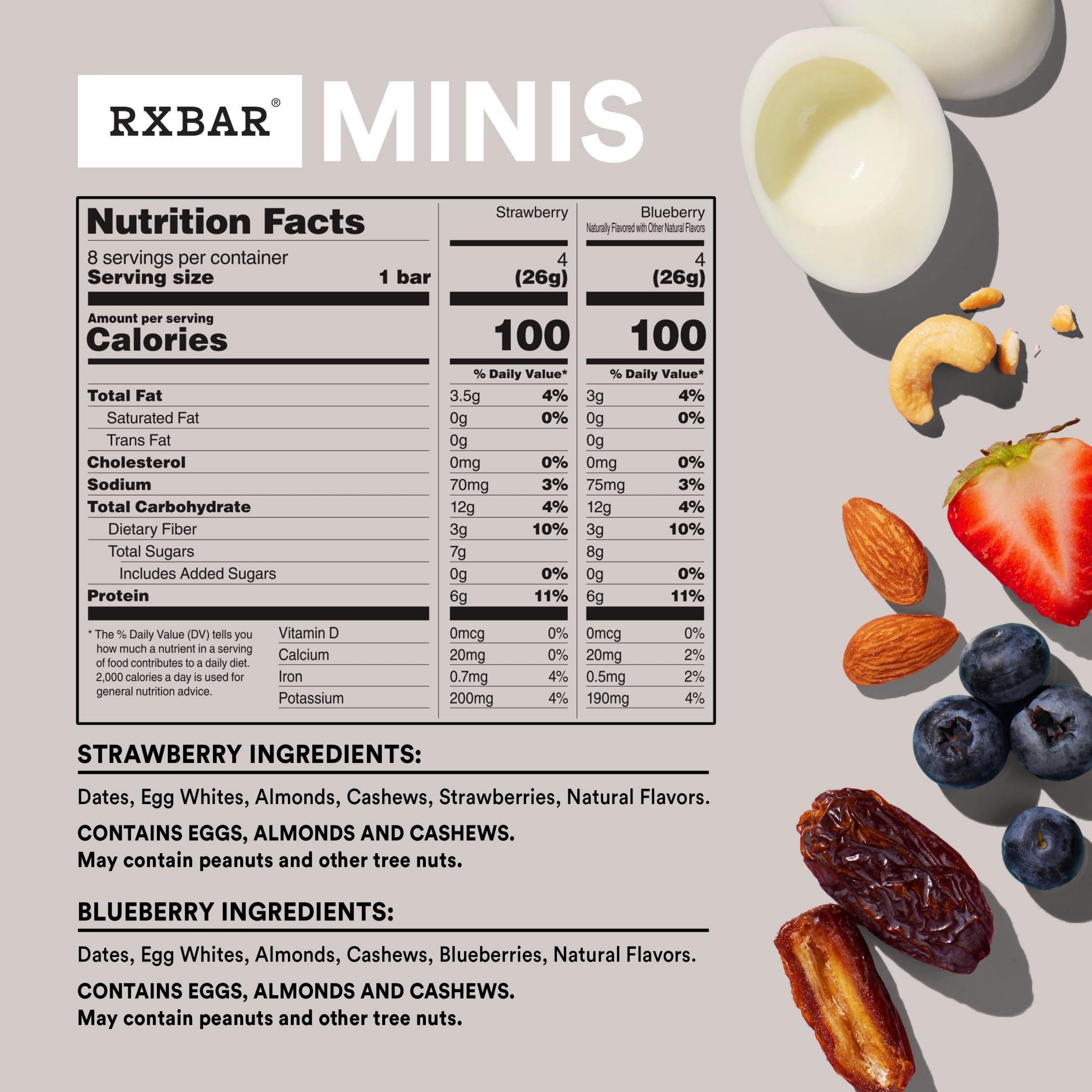 RXBAR variety pack layout with all four flavors for selection clarity