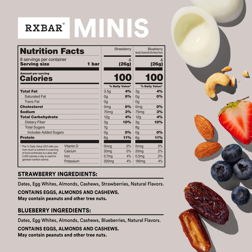 RXBAR variety pack layout with all four flavors for selection clarity