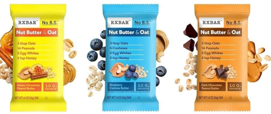 RXBAR served with fruit and yogurt illustrating pairing for fuller snack