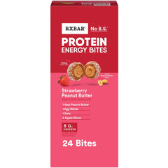 RXBAR front box showing Strawberry Peanut Butter flavor and quantity benefit