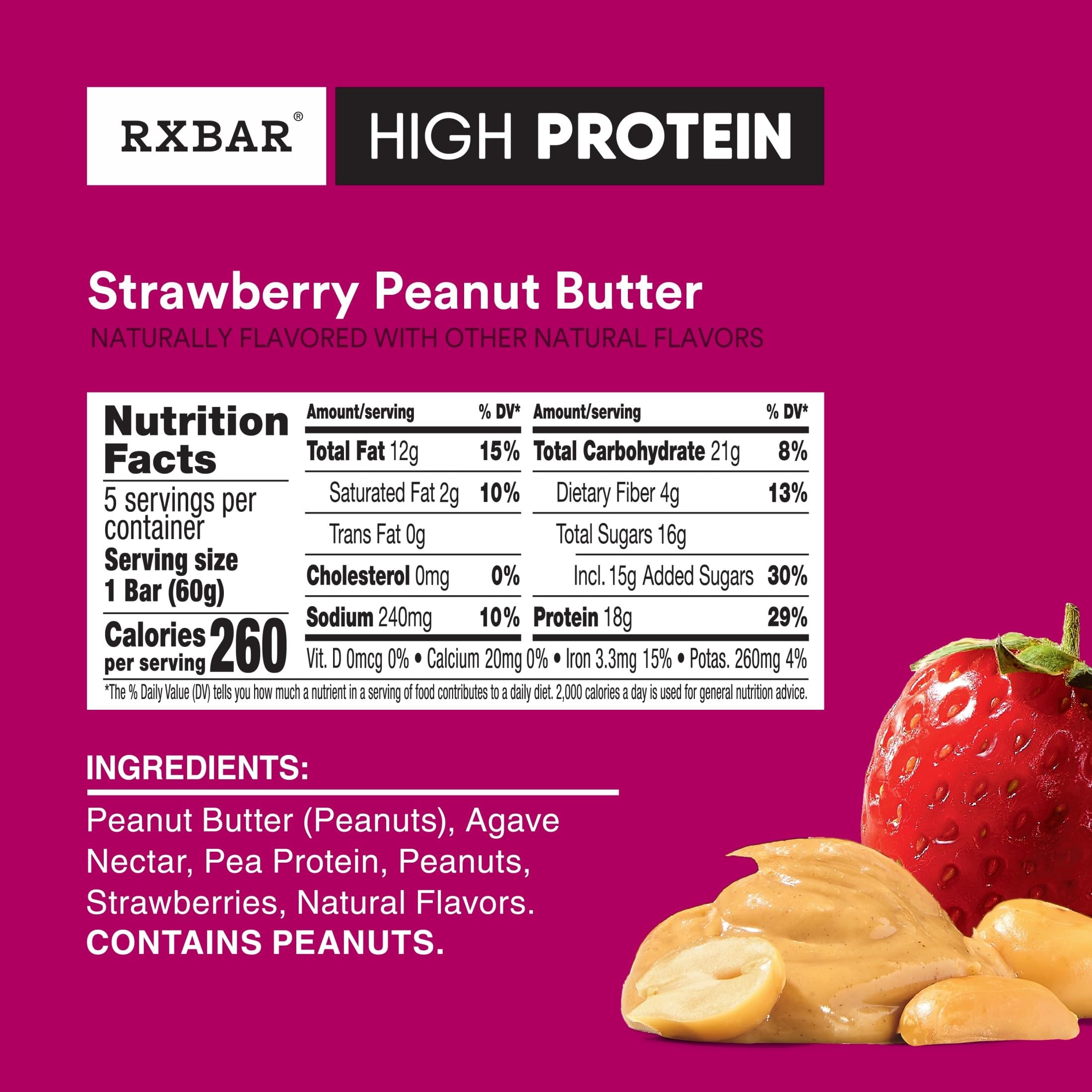 RXBAR cross-section texture focusing on chewy interior and peanut crunch benefit