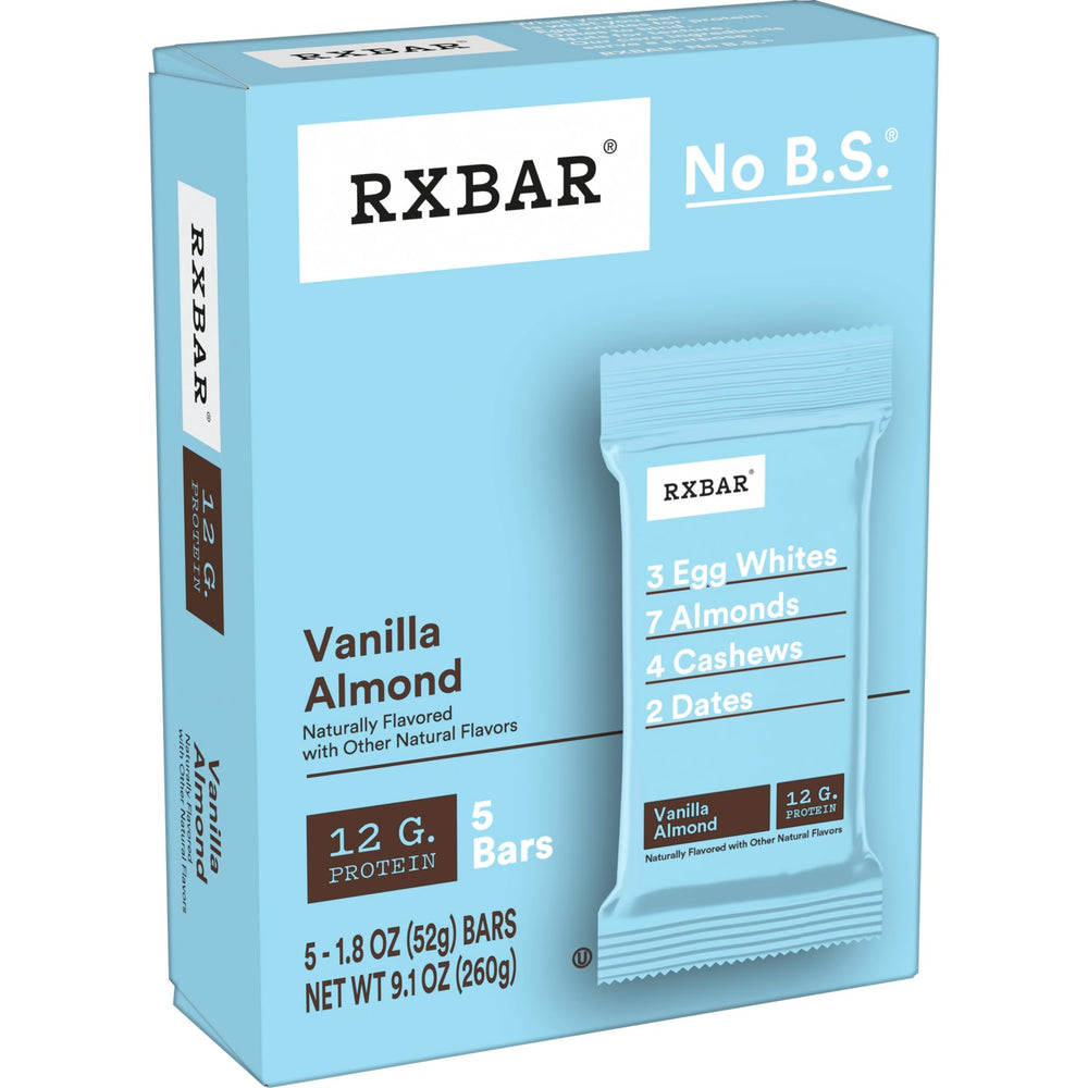 RXBAR six-box stack showing bulk pack convenience for home or office