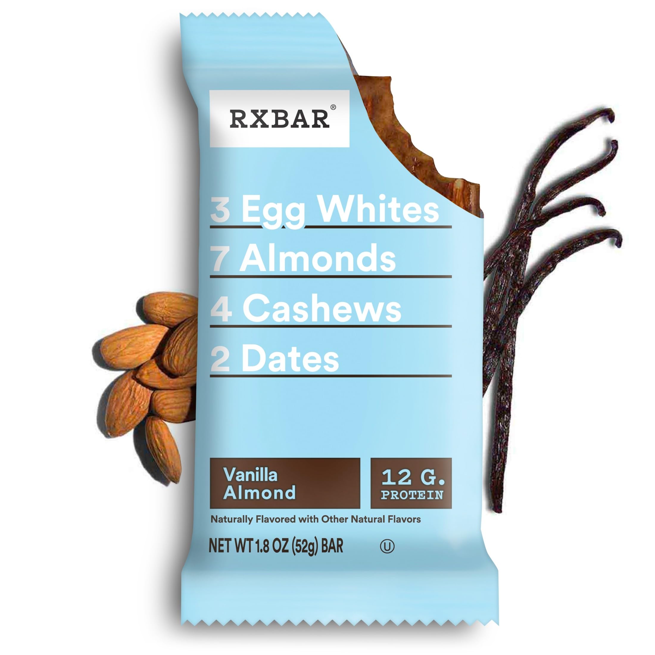 RXBAR chewy texture close-up highlighting nut pieces and satisfying bite