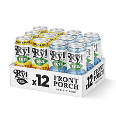The Ryl Co front porch variety pack showing cans and branding, highlights convenience