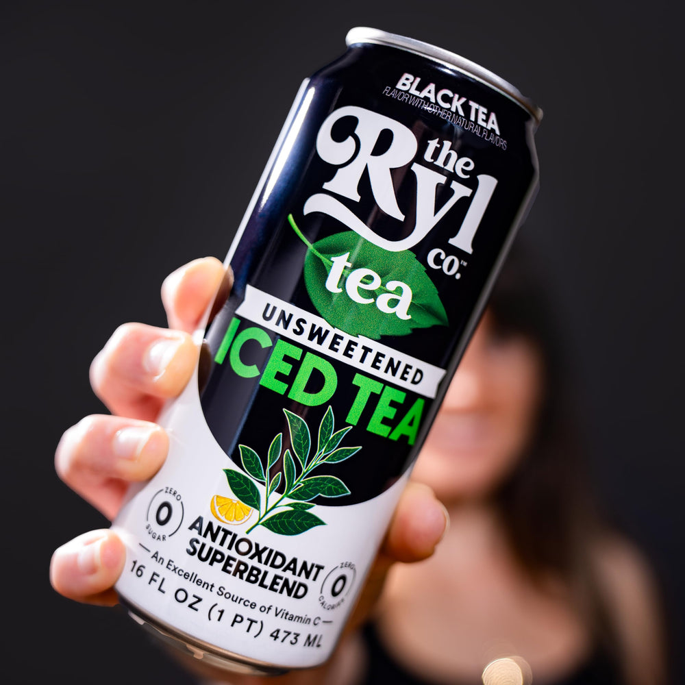 The Ryl Co can on picnic blanket showing portable outdoor refreshment