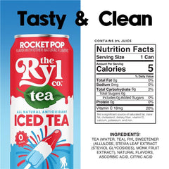 Close-up of Ryl Rocket Pop can texture highlighting clean-label design